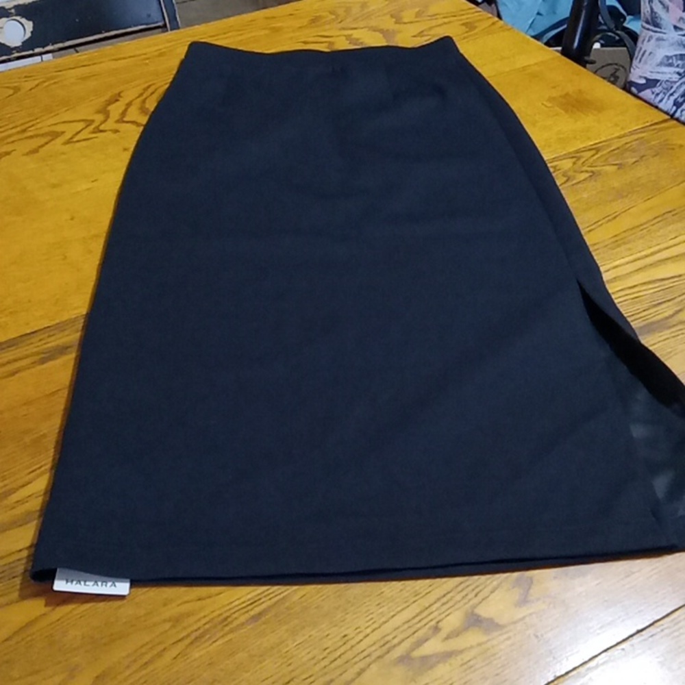 HALARA Women Skirt Medium  New BLACK LONG Work Business Casual